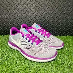 Nike Womans Flex purple/Gray Athletic running Sneakers 830751-004 Size 7‎